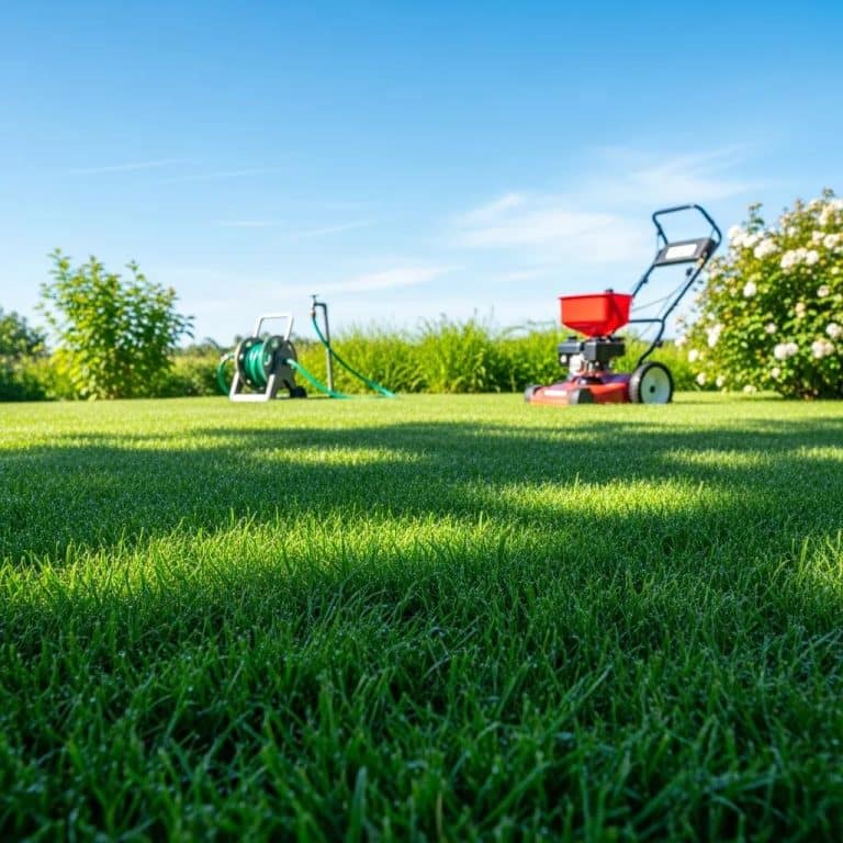 Lush green lawn demonstrating the benefits of proper fertilization timing