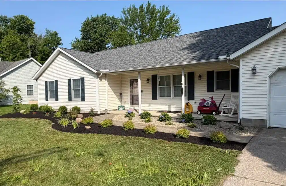 Overgrown Front Yard After Makeover.