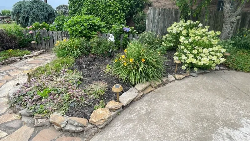 Home before professional landscape lighting installation in Mentor Ohio